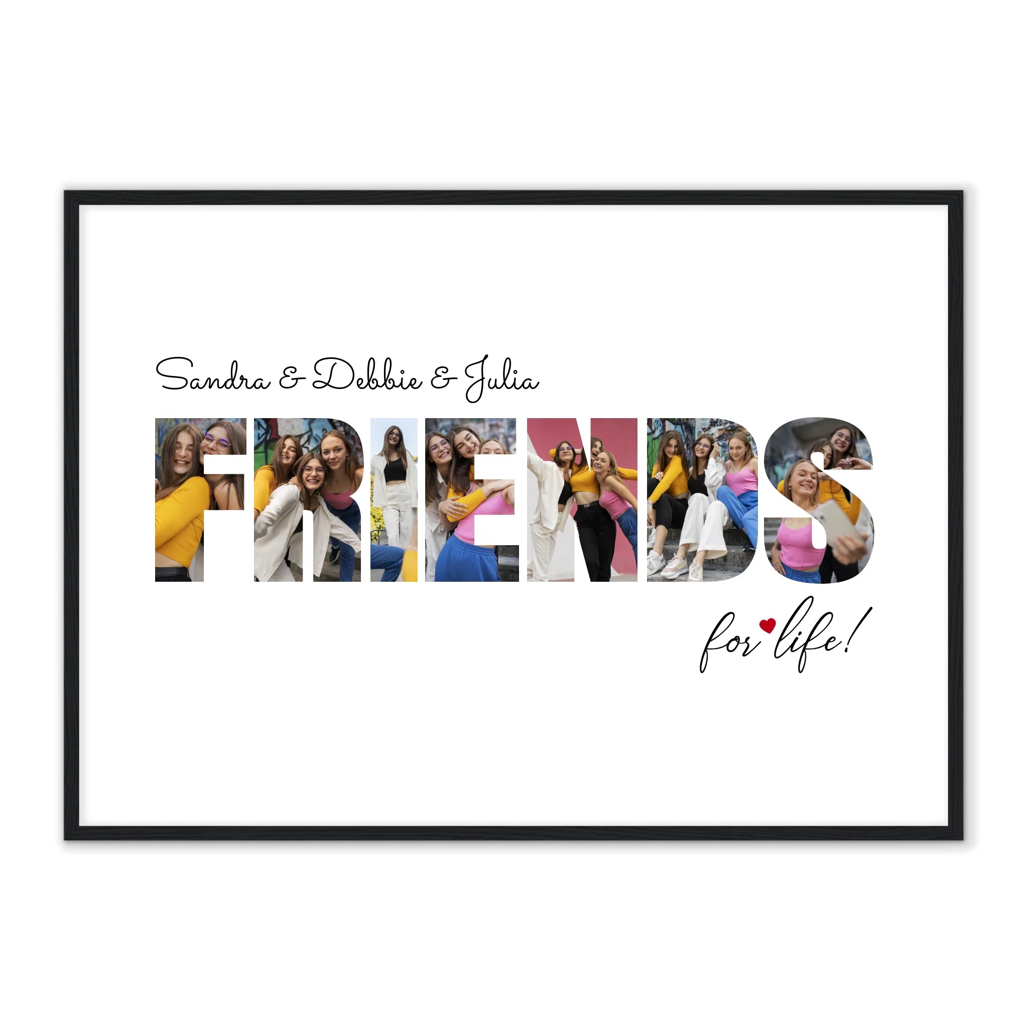 Friends Letters - Personalized Poster – Everprint