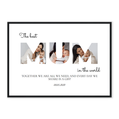 Personalized Letters Collage Mum