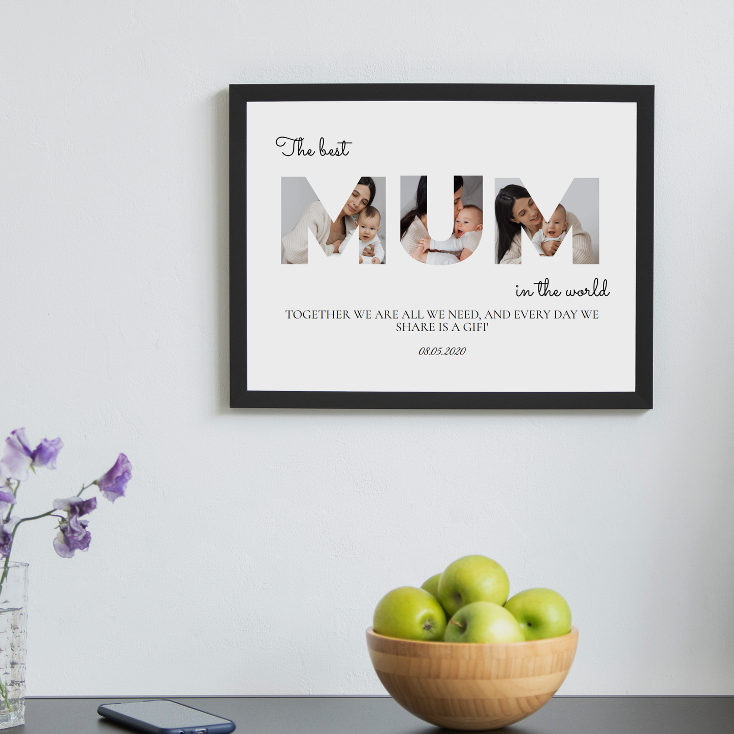 Personalized Letters Collage Mum